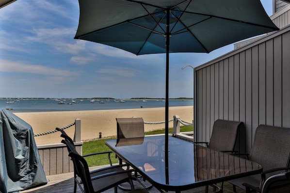beachfront deck