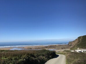 Walk out to Northcott Mouth Beach in 20 mins (1/2 mile)