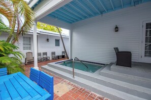 Heated plunge pool (shared) just off the back porch