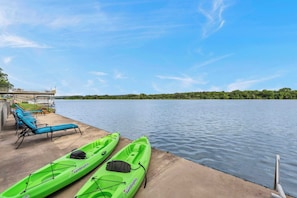 Lounge by the lake or take out a kayak