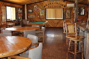 The Kara Creek Saloon is a great place to relax.
