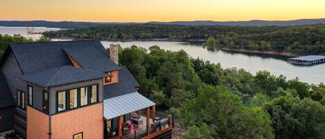 Luxury Table Rock Lake Chalet with stunning finishes and a deck you dream about