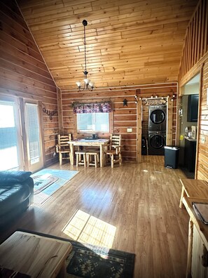 Dining room and main entry door