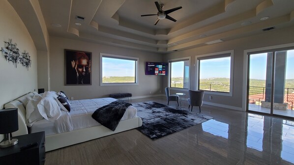 Master Bedroom -- check out the magnificent views! You'll love waking up here.