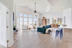 Open concept home with plenty of seating for family and friends.