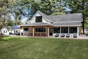 The south side of the house, overlooking our private park.