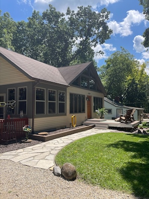 View from driveway