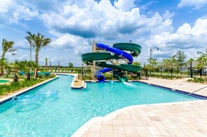 Enjoy Storey Lake Resort's many amenities such as the water slides!