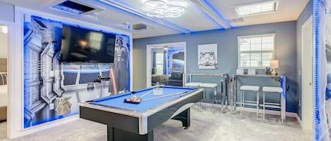 Loft Pool Table & Shuffleboard