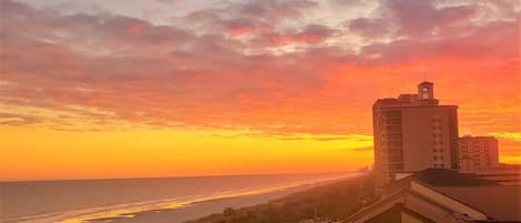 Sunset from balcony