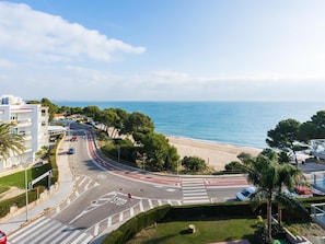 Vista para praia/oceano