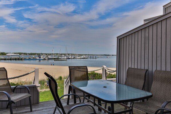 beachfront deck