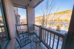 Enjoy a cup of coffee on the balcony