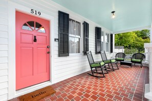 Quaint front porch!