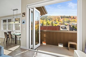 Rio Grande 301 has a retractable window wall that opens to a beautiful mountain view.