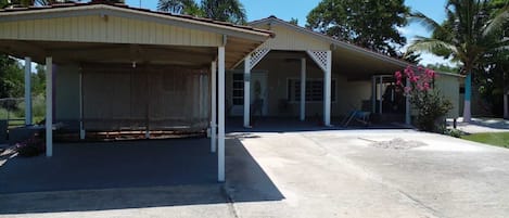 front of home with carport 