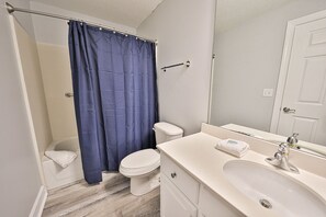 Private master bathroom.