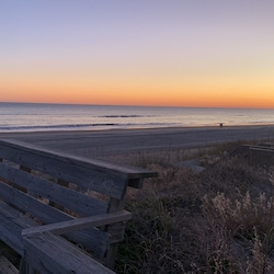 Less than 3 minute walk to watch the sunset over the ocean