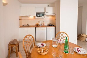 Settle into the dining area and enjoy a nice meal.
