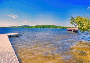 Sandy bottom and beautiful colored water