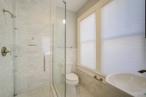 Shower stall in master bedroom
