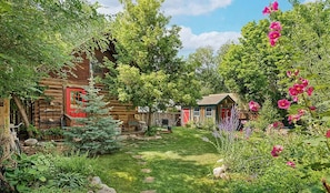 Your lush, private back yard in the center of Downtown Carbondale