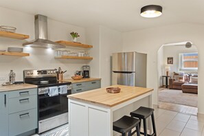 Remodeled kitchen with a modern Southwest vibe.