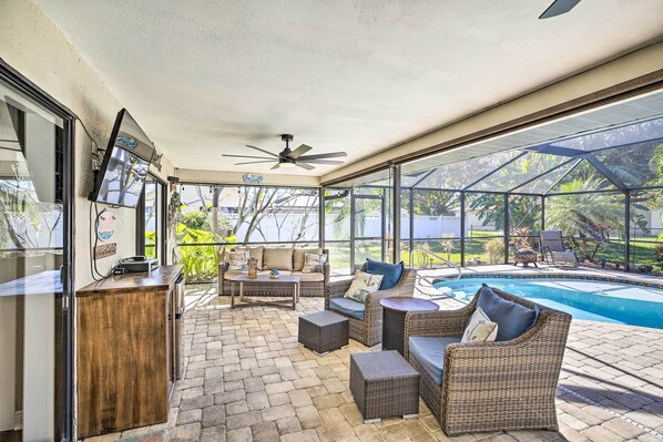 Cape Coral Vacation Rental | 3BR | 2BA | 1,900 Sq Ft | Step-Free Access