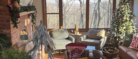 View as you enter the front door of our Tuscan Treehouse