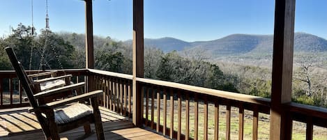 Deck view of Boulder Mtn.