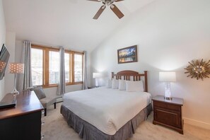Ceiling Fan, Bed, Furniture, Bedroom, Indoors