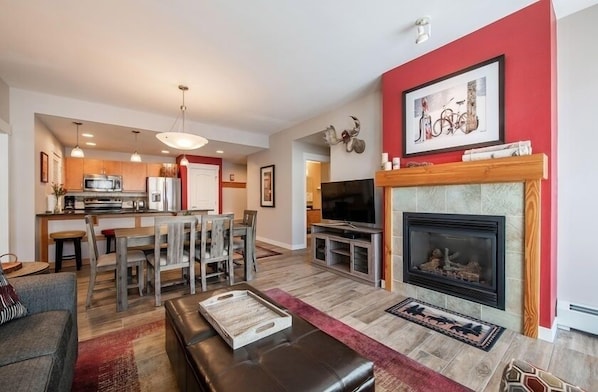 Fireplace, Indoors, Living Room, Room, Furniture