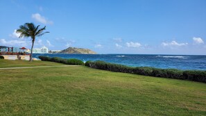 Standing just in front of your veranda, the view towards Oyster Pond