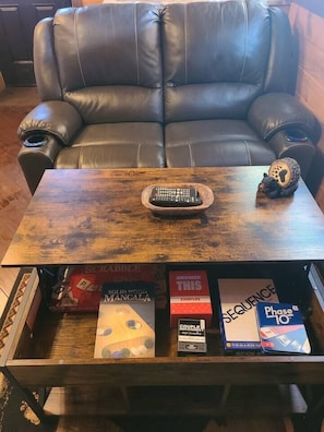 Opening table full of games for couples.