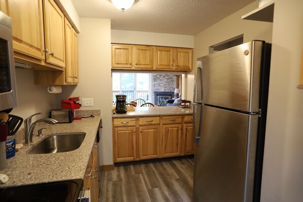 Fully Equipped Kitchen In Windsor Hill Condominium at Waterville Valley