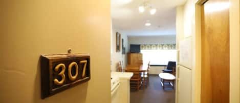 Entryway into Resort Condo in Waterville Valley