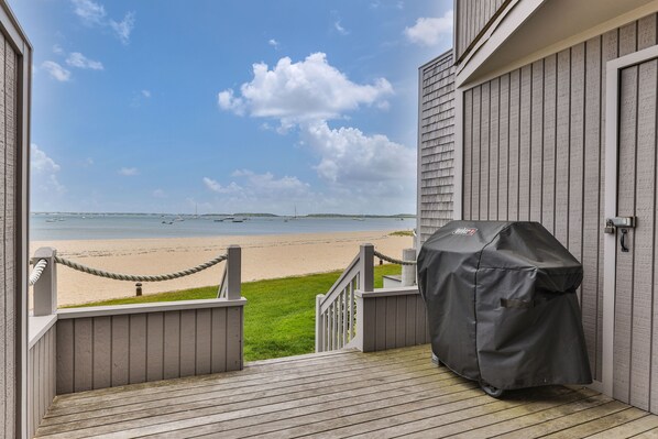 beachfront deck