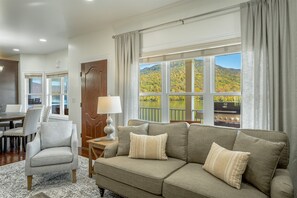 Main Floor Living space Overlooking the River