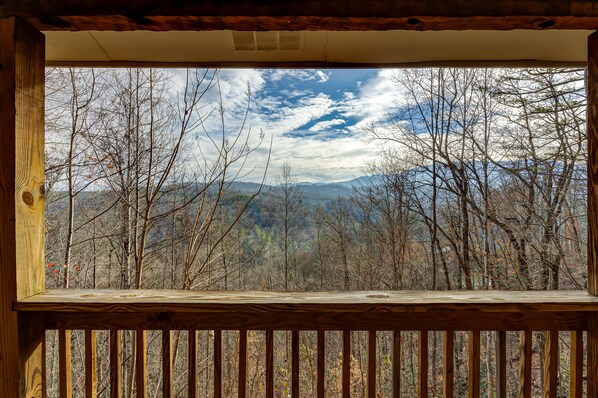 Gorgeous Seasonal Mountain View from the back porch

