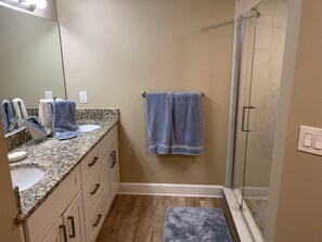 Master bath with double vanity