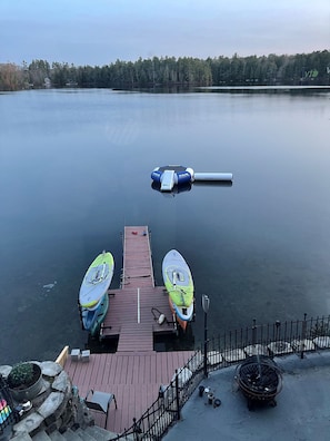 updated picture of dock and trampoline