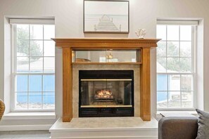 The Coastal Cottage Fireplace in Family room