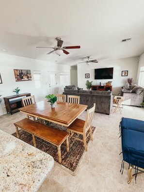 Indoor dining area 