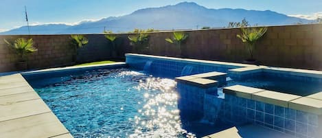 Pool with a mountain view