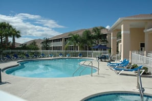 Heated Pool and spa at club house