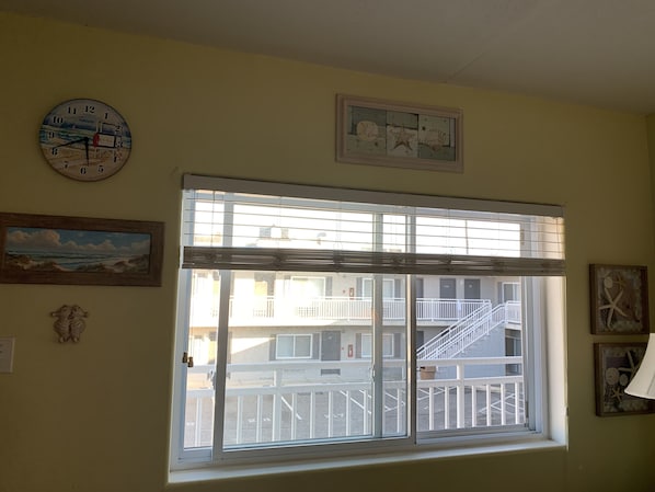 This window brings plenty of natural light into the condo.
