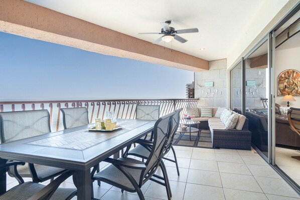 the large patio