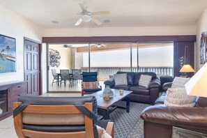 patio and living room