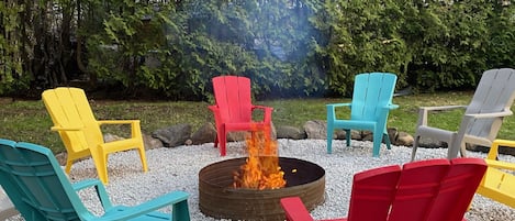 Firepit -Backyard in Summer