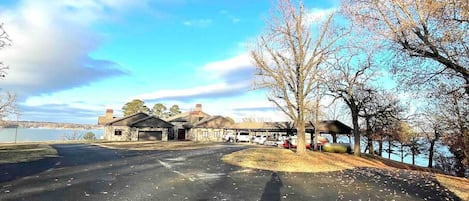 View of The Lodge from Gate Entry